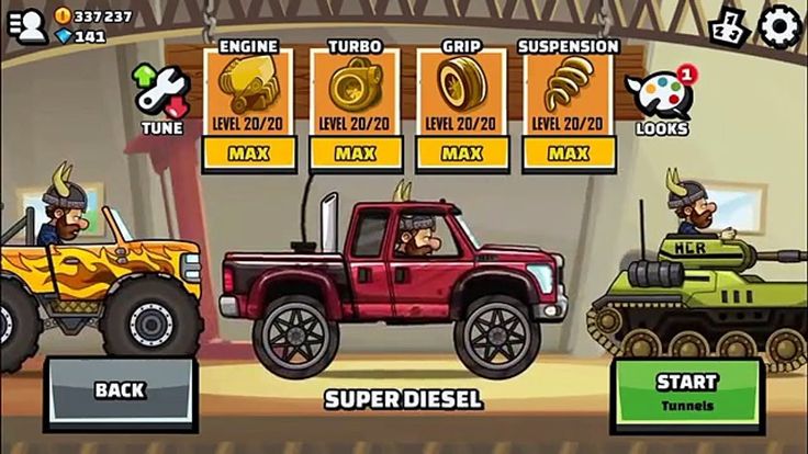 upgrading car in Hill Climb Racing 2