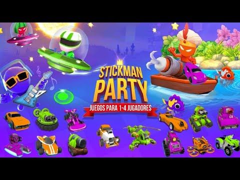 Stickman Party Home Page Screen