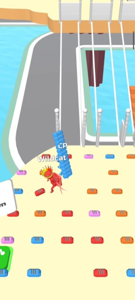 Collecting bricks in the game
