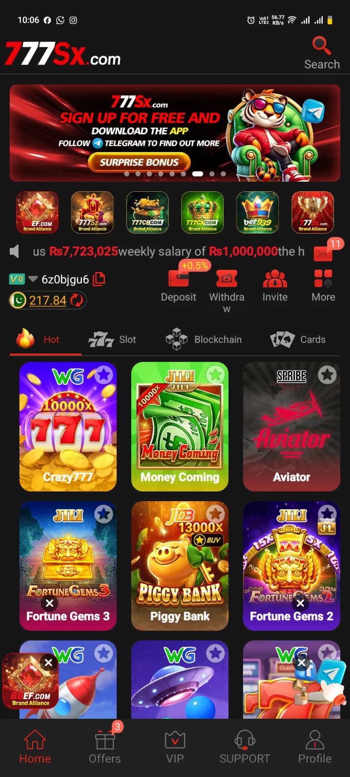 777sx game homepage